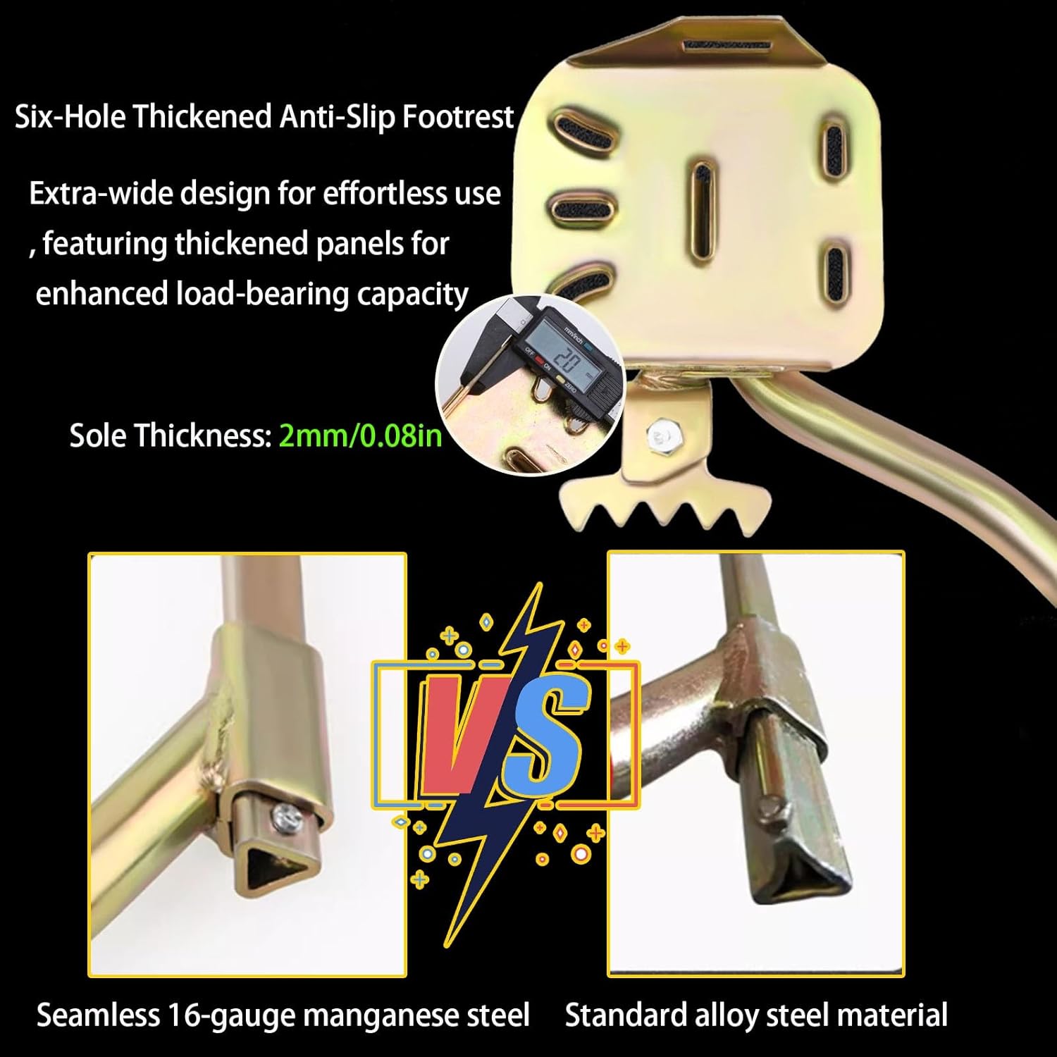 Carbon Steel Tree Climbing Spikes, 1 Pair Climbings Gear for Picking Fruit, Coconut, Wooden Pole Climbers, Load-661lbs