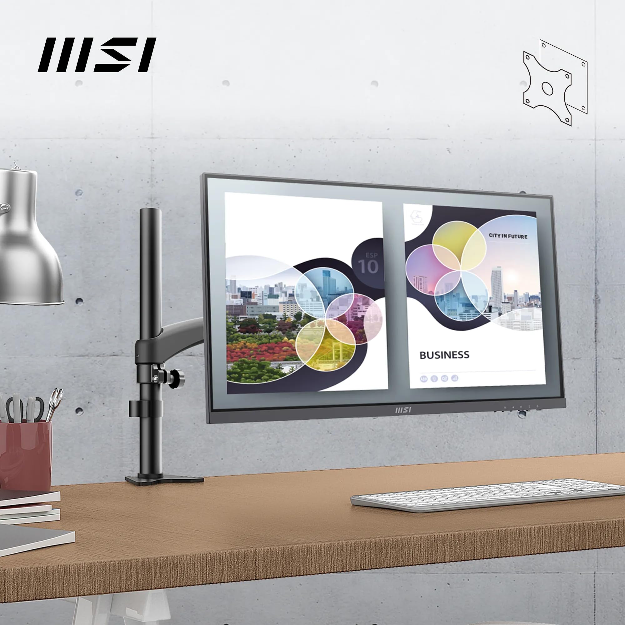 Monitor MSI PRO MP273A 27" Full HD IPS 1920x1080 100 Hz VESA HDMI 1.4 DP 1.2a