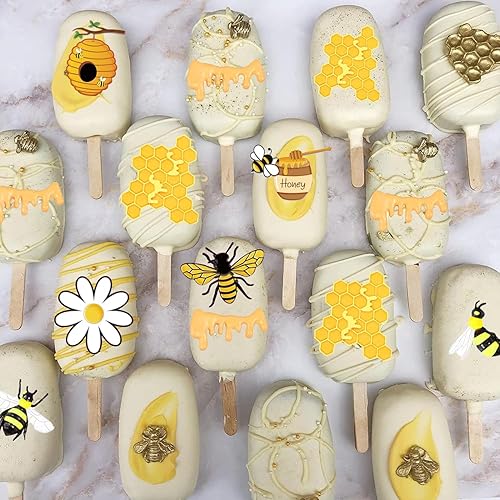 Miniatura 5 de Moldes de silicona 3D para fondant de abejorro, girasoles de miel, panal, abejorro, cupcake, galletas, molde de decoración para cupcakes, caramelo,