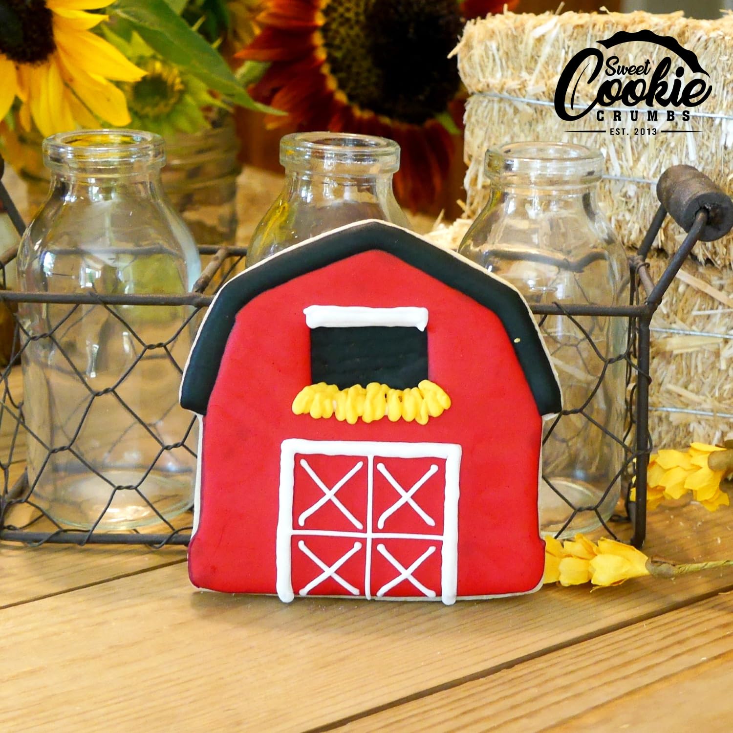 Juego de cortador de galletas de granja, juego de 13 piezas, acero inoxidable