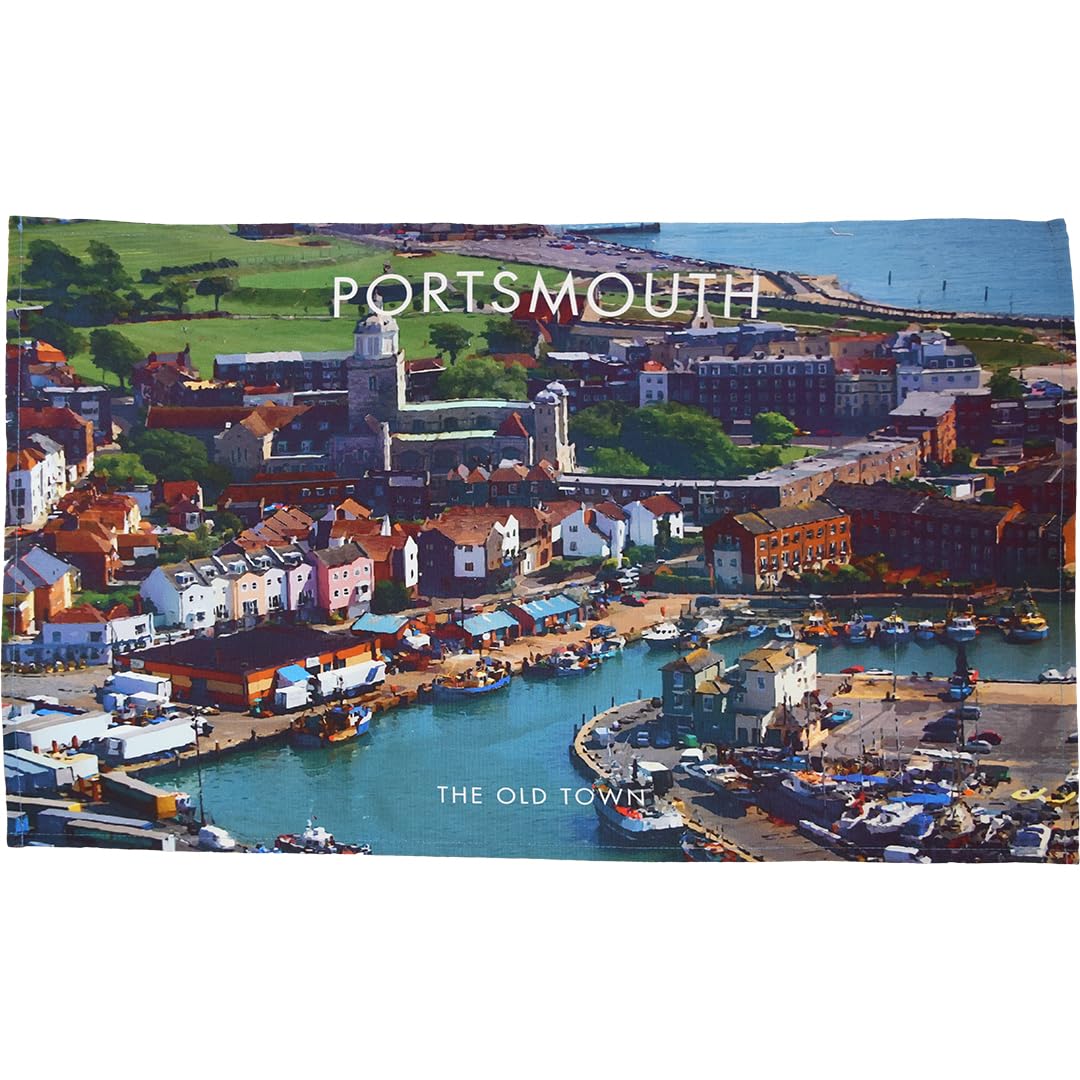 Portsmouth Old Town tea towel