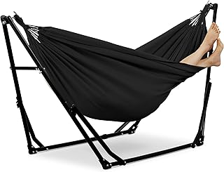 GDY Hammock Chair with Stand, 550 lb Capacity, Easy Set Up, with Carryin...