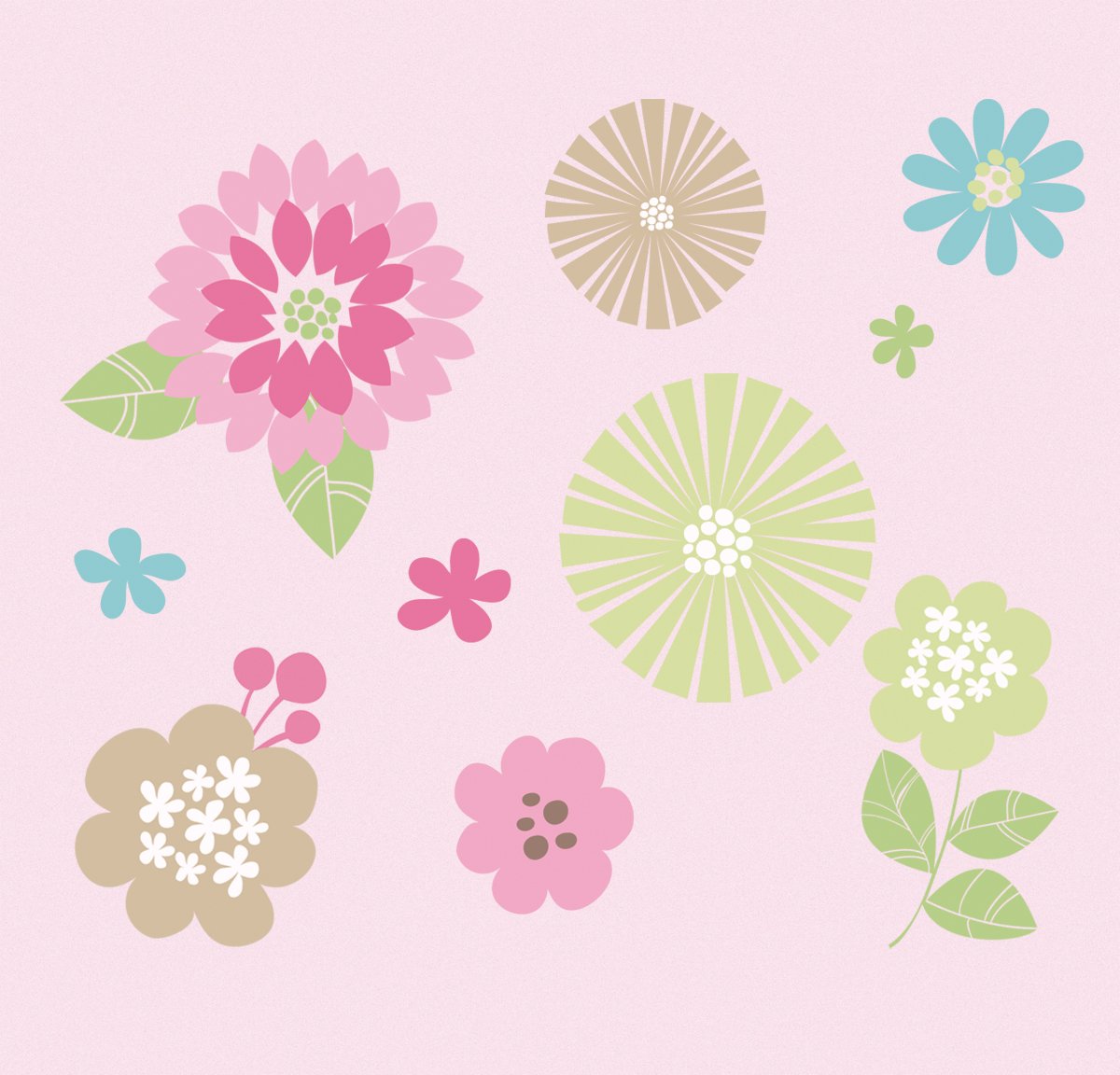 Summer Infant Petals Bedding Collection Wall Decals (Discontinued by Manufacturer)