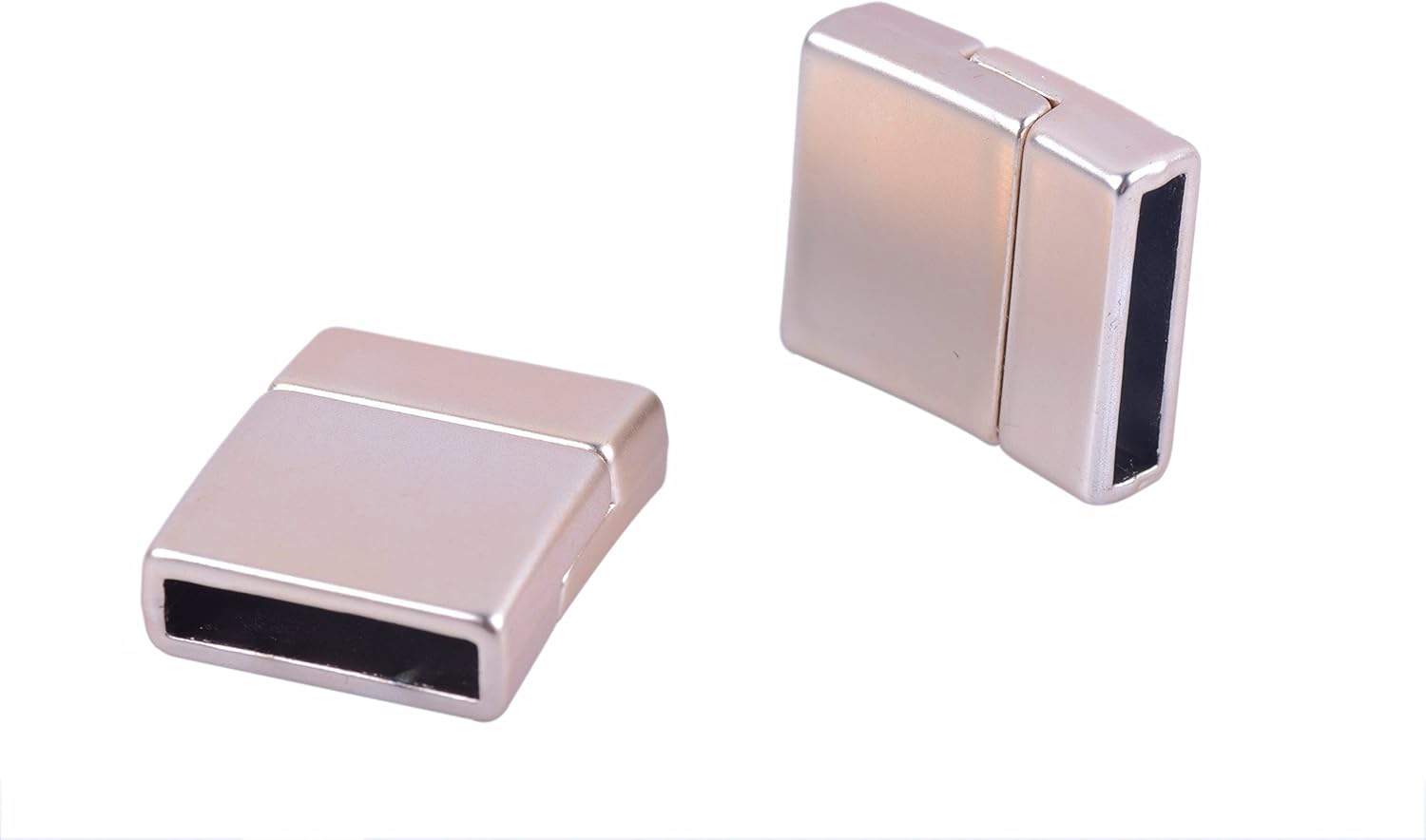 KONMAY 5 Sets 15.x3.0mm Matte Golden Glue-in Style Jewelry Magnetic Clasps