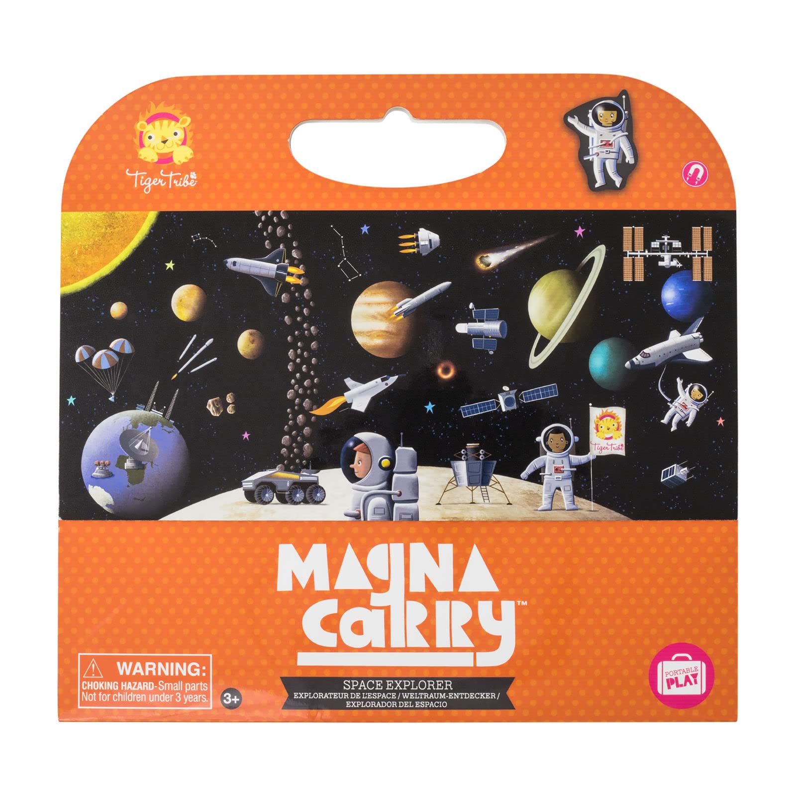 Tiger Tribe Magna Carry Space Explorer Craft Kit Fantastically Illustrated Fold Out Magnetic Play Scene for Kids Ages 3+ Years