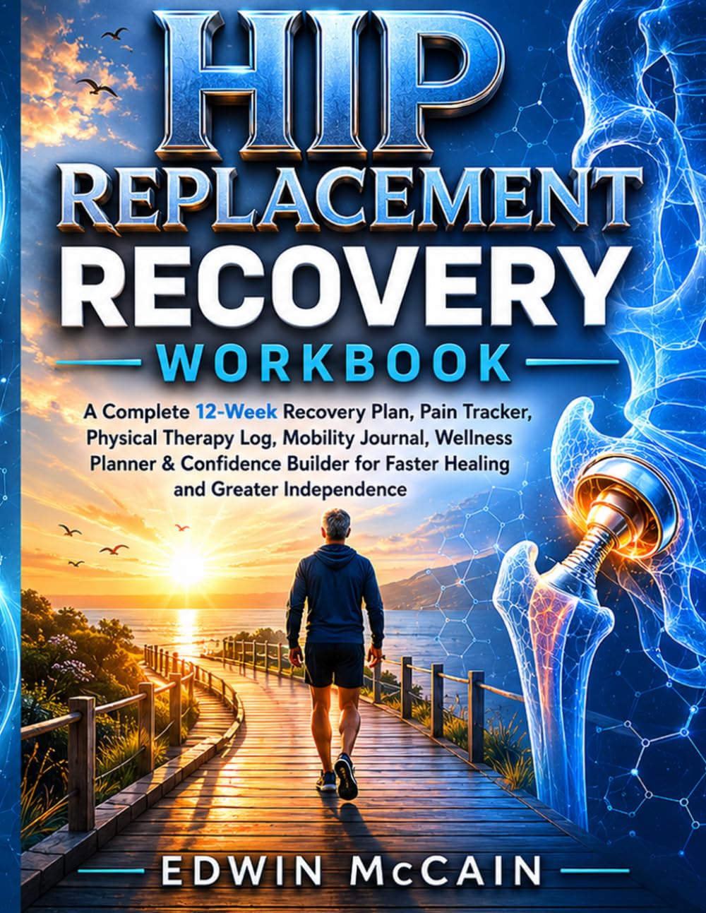 Hip Replacement Recovery Workbook: A Complete 12-Week Recovery Plan, Pain Tracker, Physical Therapy Log, Mobility Journal, Wellness Planner & ... for Faster Healing and Greater Independence