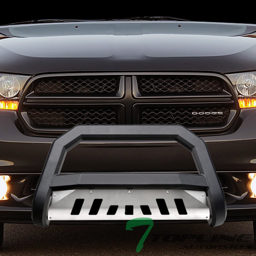 TLAPS Matte Black AVT Style Bull Bar Brush Push Front Bumper Grill