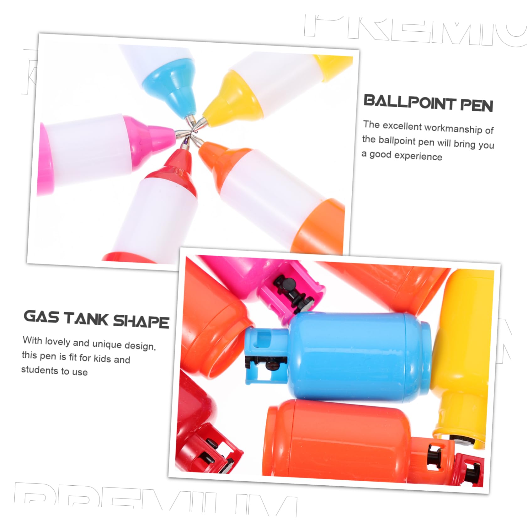 VILLCASE 4 Set Penna A Sfera Per Serbatoio Di Gas Punto Evidenziatori Gel Prodotto Gadget Multi Agitarsi Penne A Sfera Portatili Comode Mini Penne Comode Penne A Sfera Plastica 18 Pezzi * 4
