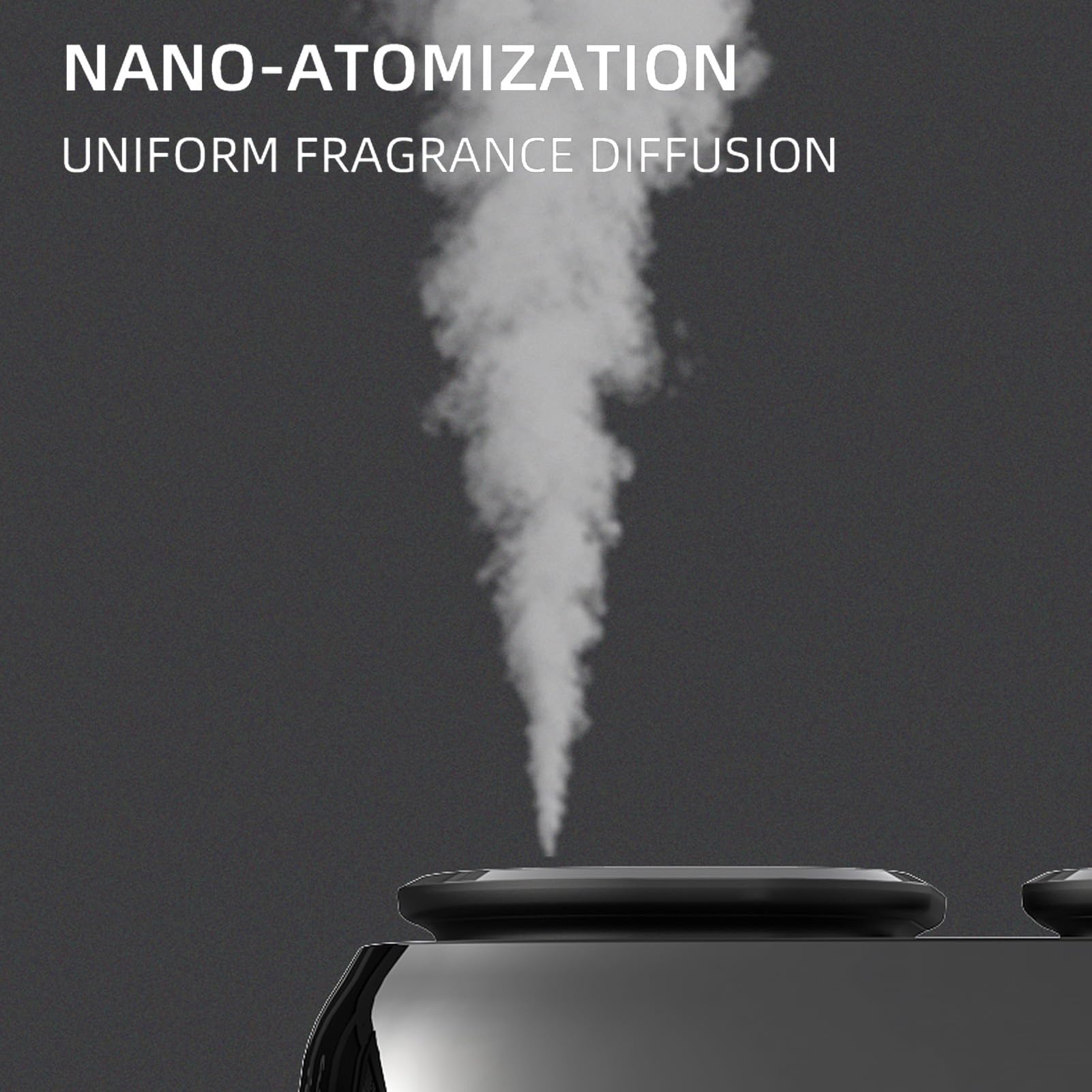 Aramox Diffuseur de Parfum électrique en Alliage PP, Couverture de 100 m³, Double Buse, Contrôle par Application, Lumière Ambiante 36 DB, USB C, 4000 MAh, pour Hôtel, Bureau, Salle de Conférence,