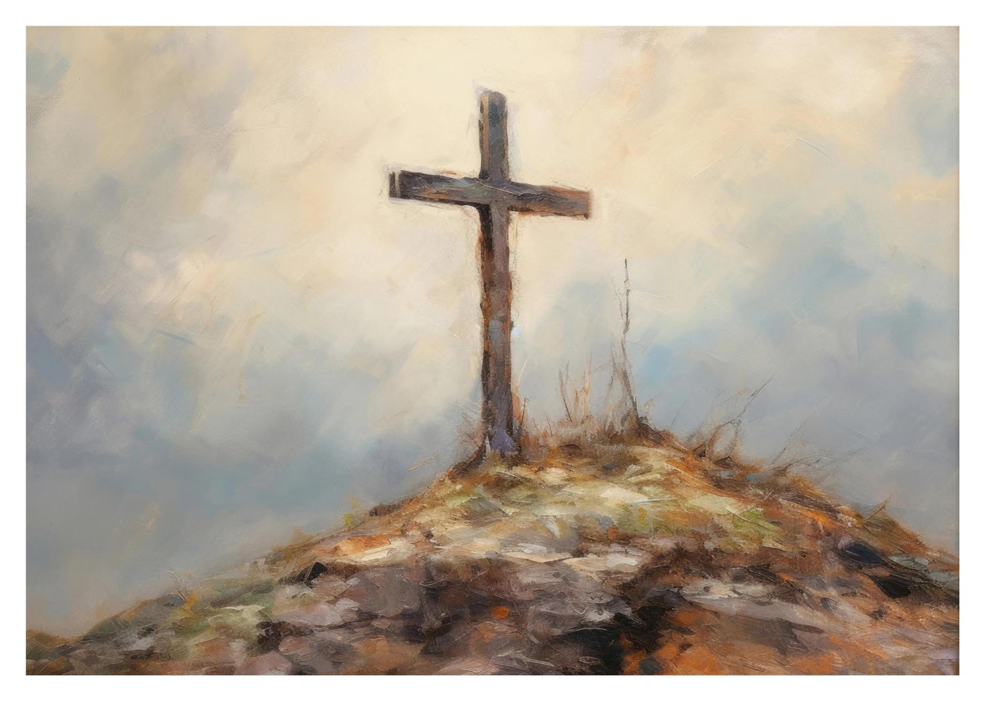 Affiche religieuse Jésus : tableau de la Dernière Cène rétro idéal pour offrir à vos proches.