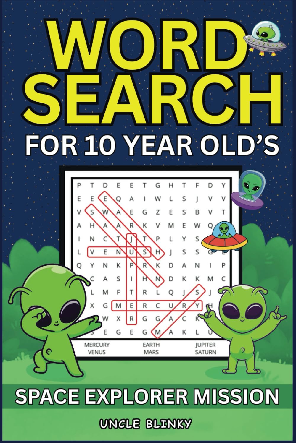 Word Search for 10 Year Olds: Space Explorer Mission: Word Searches with Easy to Read Print About Space, Astronomy, Planets, Moons and More | 6x9 inches, 116 pages | 50+ Puzzles with Answer Keys
