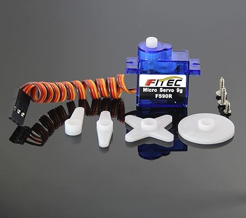 Miniatura 8 de FS90R 360 grados de rotación continua micro servo motor 0.32 oz servo para RC helicóptero avión coche barco robot controles