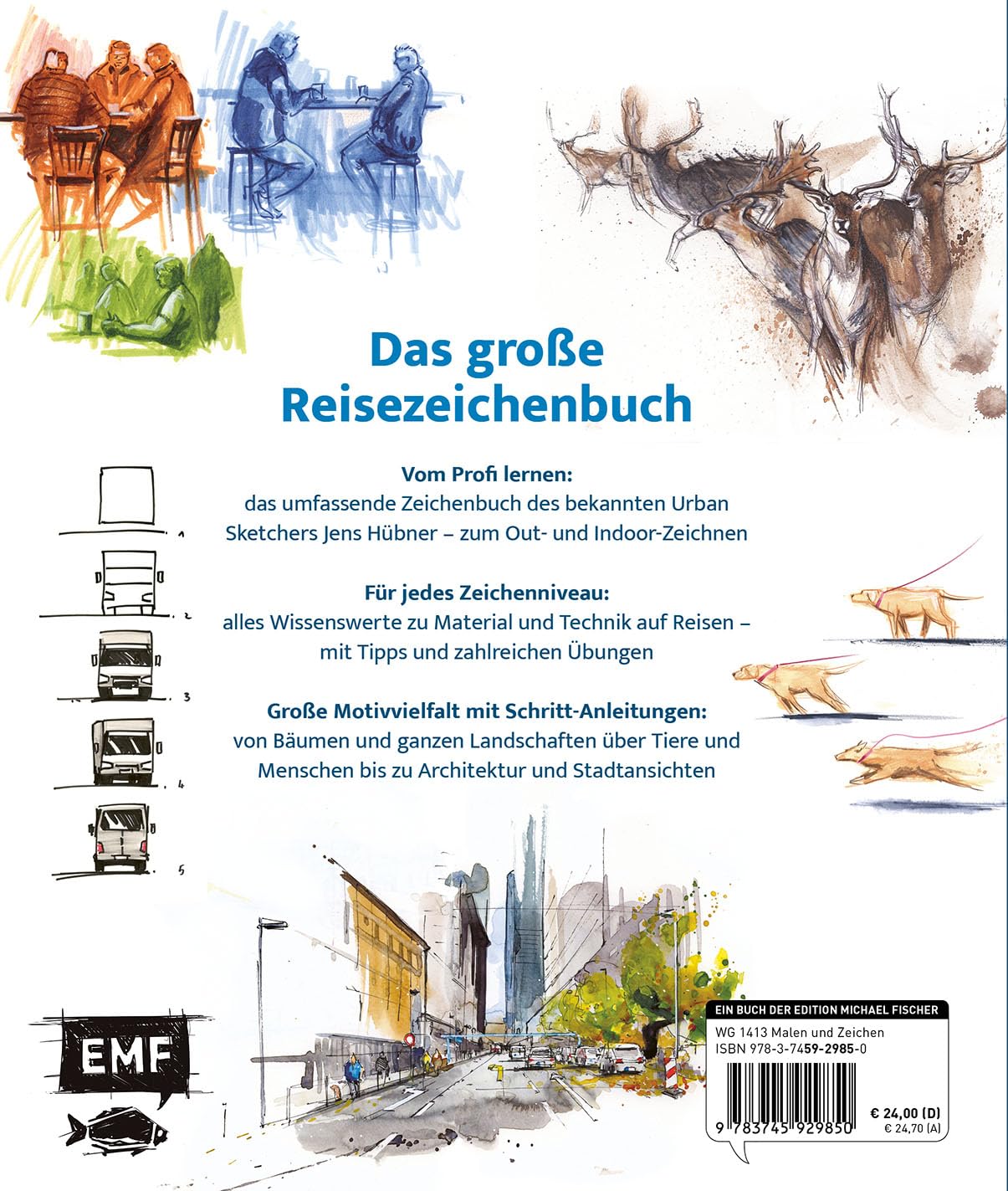 Zeichnen mit Jens Hübner - Entschleunigen durch Zeichnen: Wie aus Mohrrüben Menschen werden und andere Tricks zum Skizzieren unterwegs | Extra: Sketchen mit Finelinern