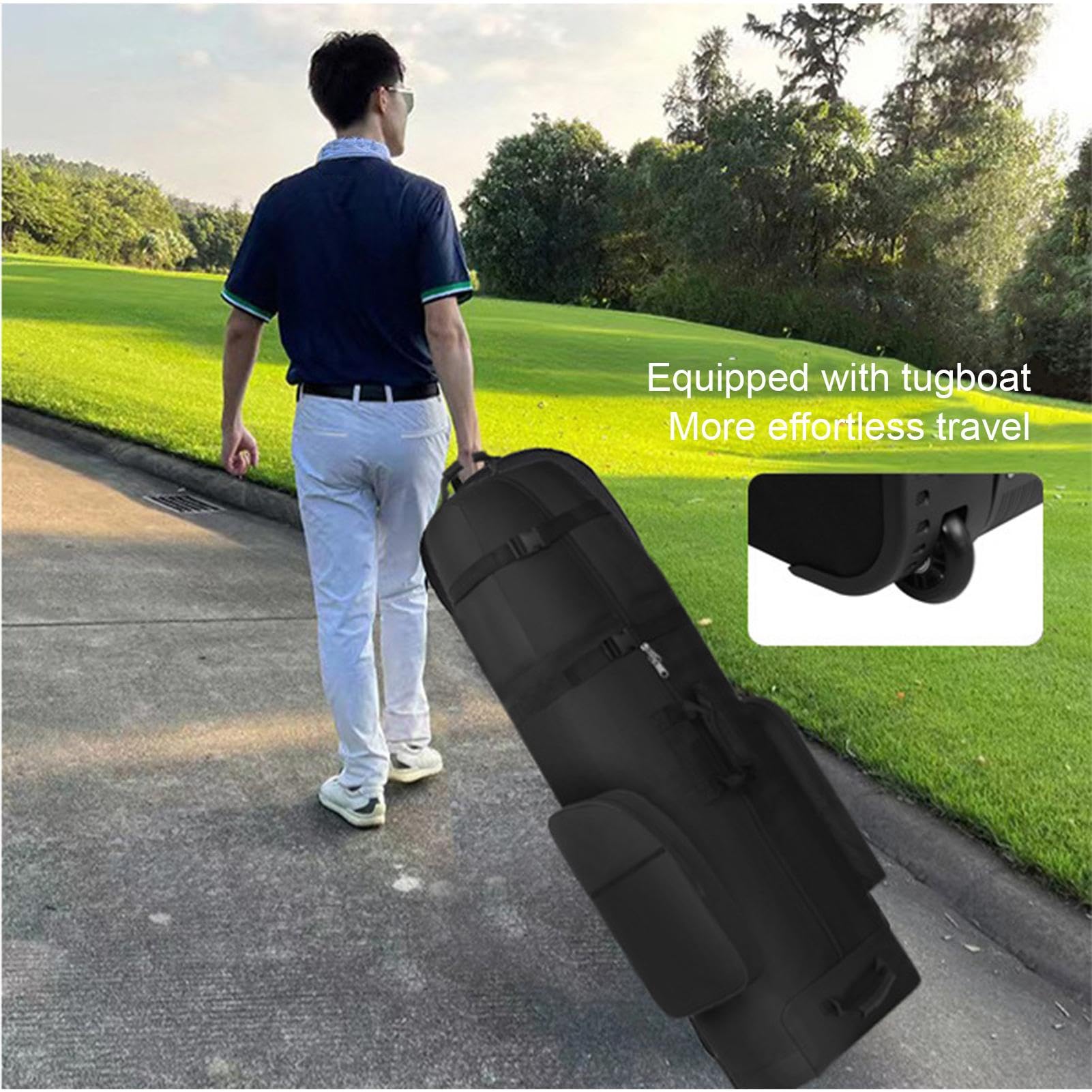 Housses de voyage pour clubs de golf robustes pliables pour compagnies aériennes