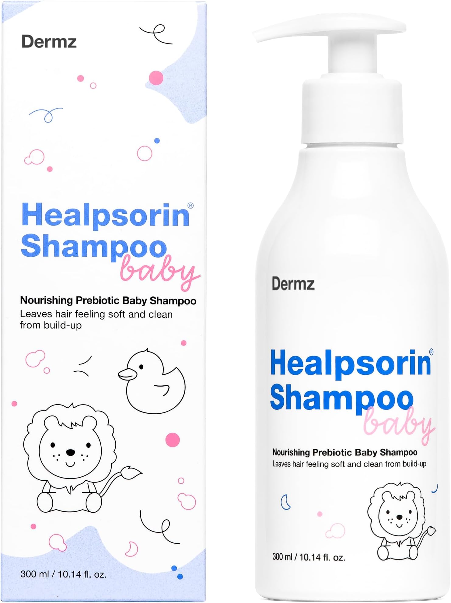 Healpsorin Baby & Kids Shampoo: Nourishing Plant-Based Formula Prevents Dryness, Calms Irritation. Gently Cleanses Scalp and Conditions Fine Hair
