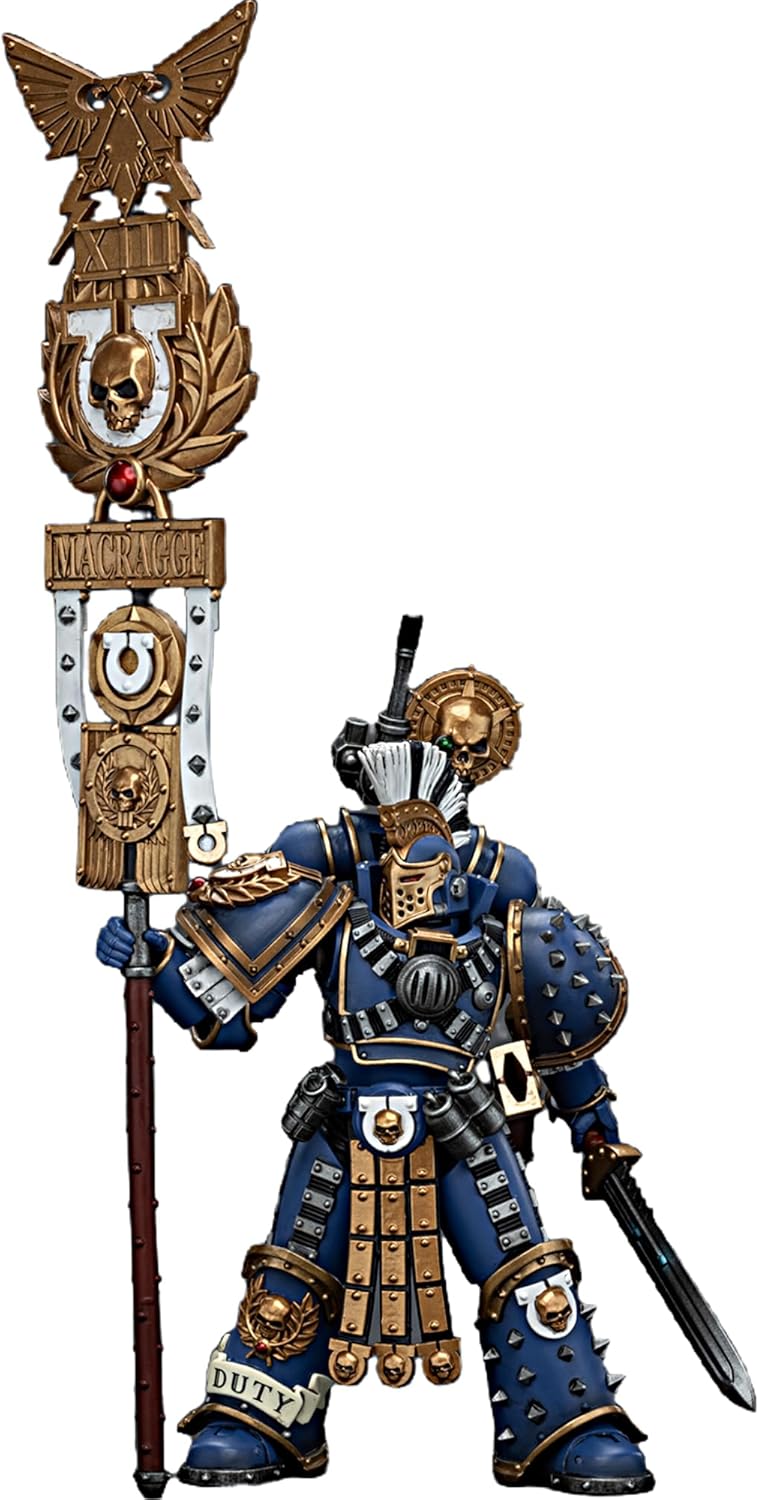 JOYTOY 1/18 Action Figure Warhammer 40k Ultramarines Remus Ventanus 5.4-inch Collectible Gifts,Toys for Kids 15+ and Adults