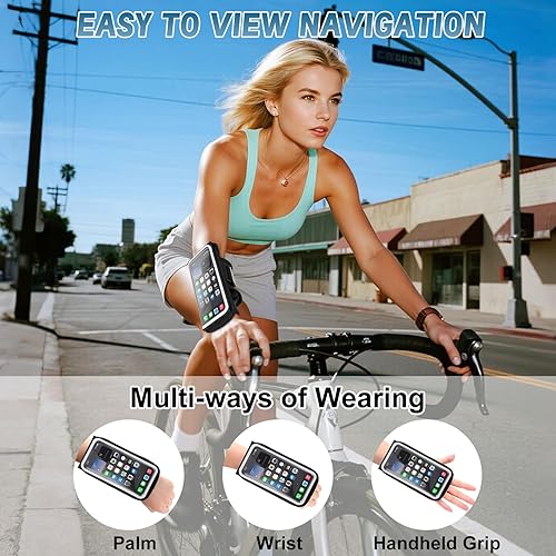 Miniatura 2 de Brazalete para correr, soporte para teléfono, bolsa de muñeca para antebrazo para gimnasio, con ranura para tarjeta para iPhone 161514131211XXR Pro