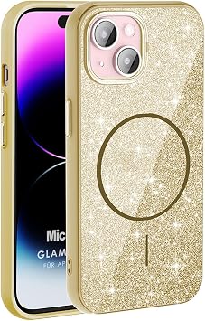Microsonic Apple iPhone 15 K l f GlamGrip Luxe Gold [iPhone 15 ile Uyumlu K l f - Gold]