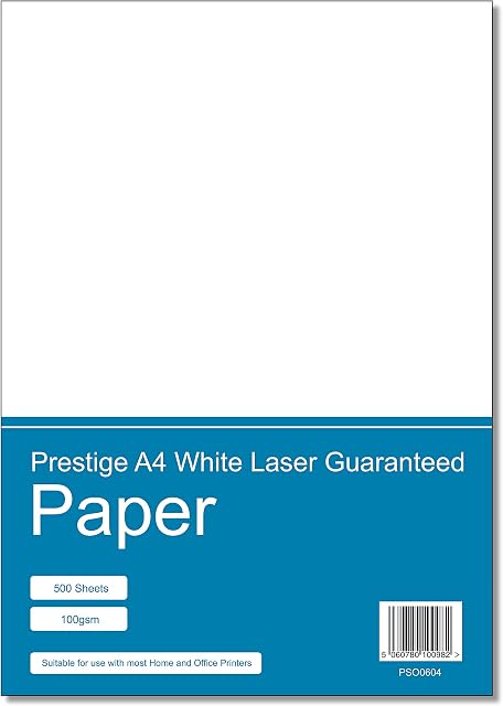 Prestige A4 White Laser/Inkjet Guaranteed Paper 100gsm - 500 Sheets