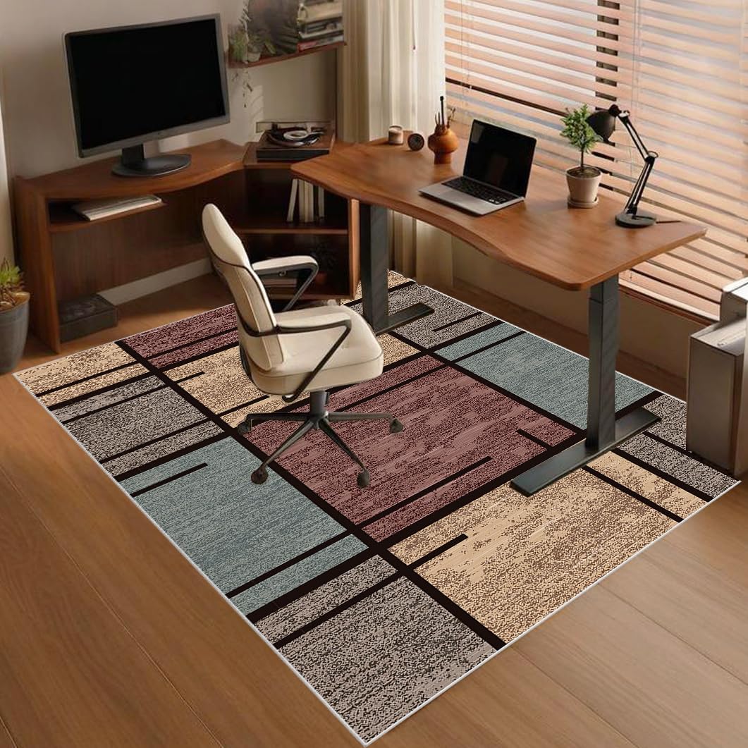 Heavy Duty Office Gaming Chair Mat for Carpet, Floor Protector for Rolling Chair, Non-slip Carpet Chair Mats, Desk Chair Mat, Computer Gaming Chair Mat for Hardwood Floors Tile Laminat 80 x 120 cm
