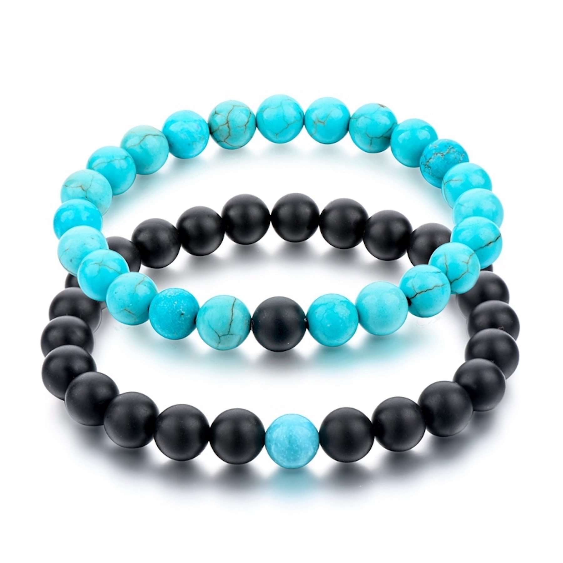Hot And Bold Couple-Combo Matching Best Friend Relationship Natural Multi Layer Tiple Protection Stone Beads Magnetic Bracelets For Unisex Adult (B072Q57528) Amazon Price History, Amazon Price Tracker