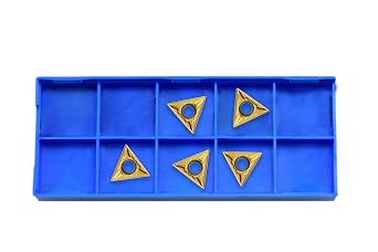 Shars 5 Pc TPGT 322 Tin Coated 5C Insert 404-26585 !