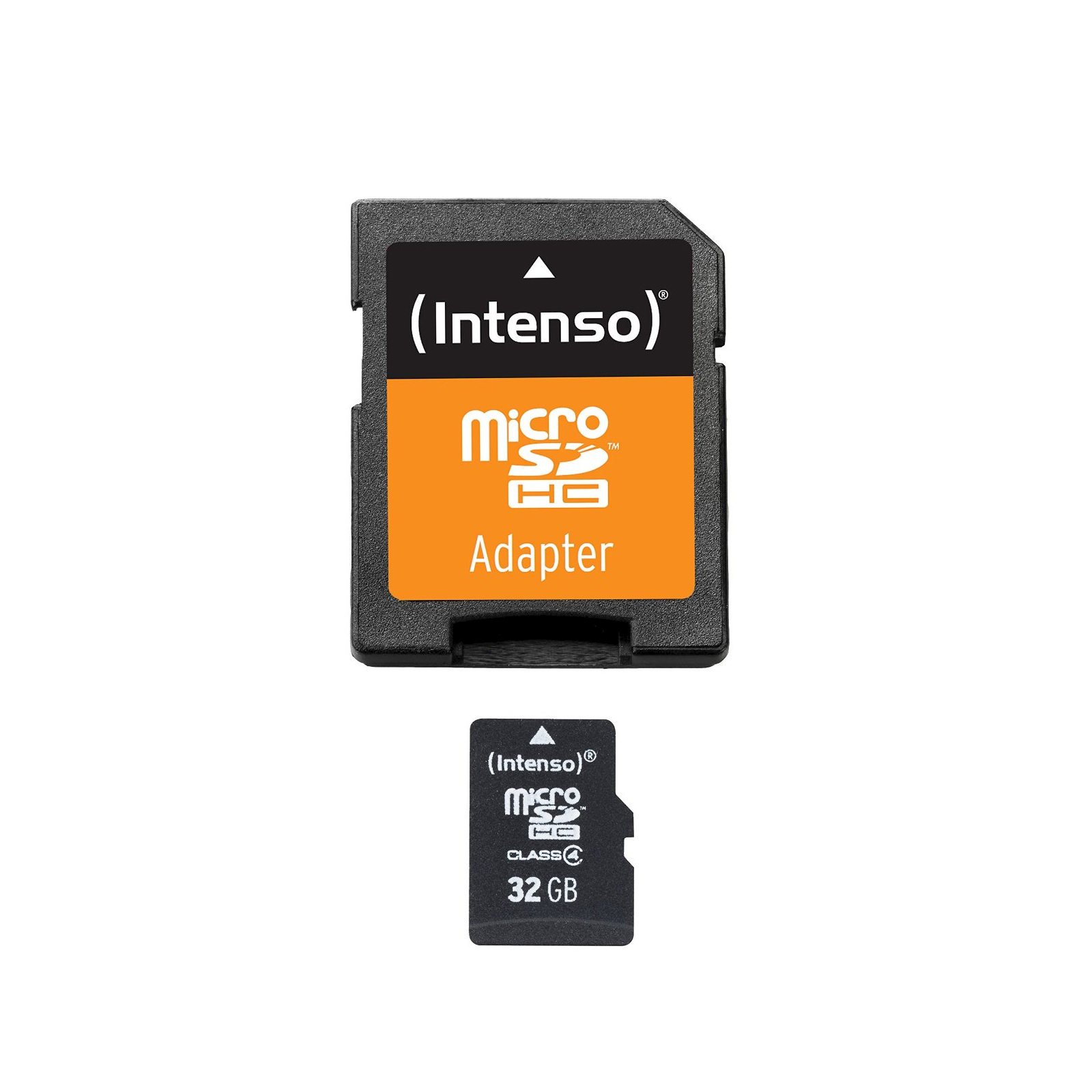 Intenso microSDHC 32GB Class 4 Speicherkarte inkl. SD-Adapter, schwarz - 1