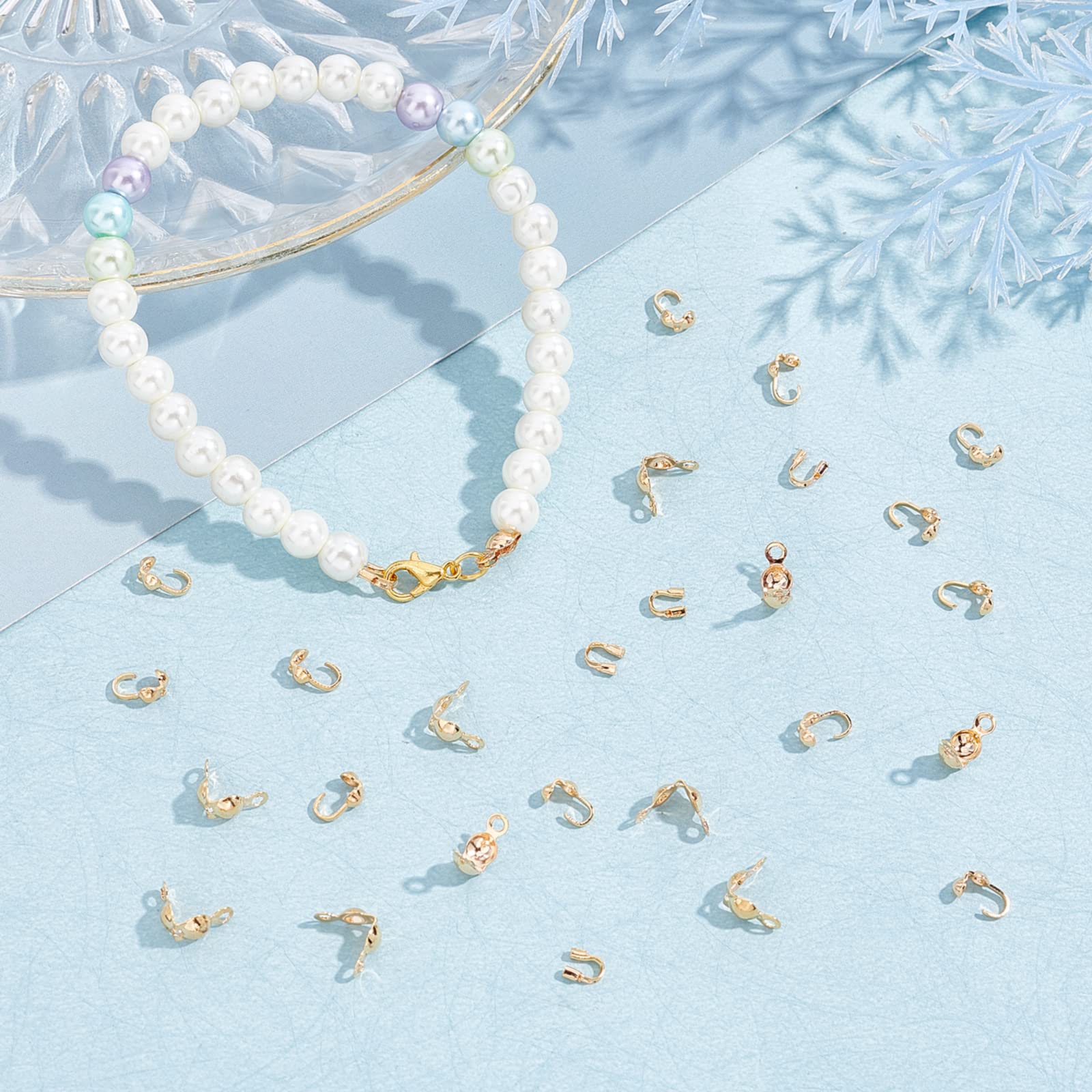 Beebeecraft 1 Boîte 10pcs Feroirs à Crochet En S Plaqué Or 18K Connecteurs à Crochet En Fore