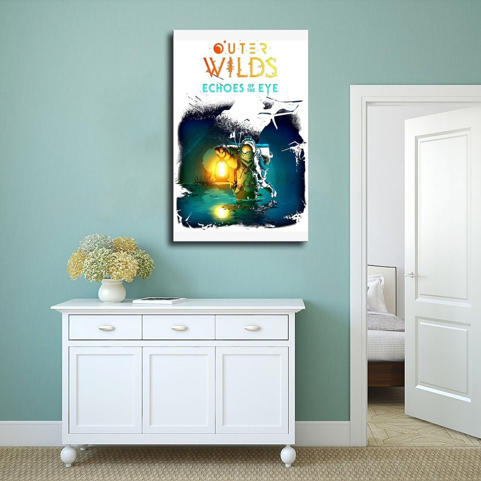 Affiche Outer Wilds Sur Toile 60x90 Cm - Décoration Gamer, Bureau, Chambre, Impression Haute Qualité