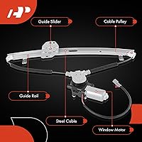 Vista 6 de Regulador de ventana eléctrica con motor A-Premium compatible con Honda Pilot 2003-2008 lado trasero del pasajero derecho