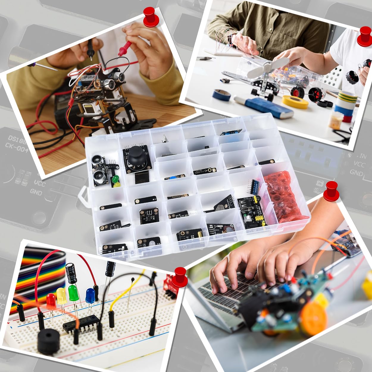 Snapklik.com : 37 In 1 Sensor Module Kit - For Arduino Starters Sensor ...