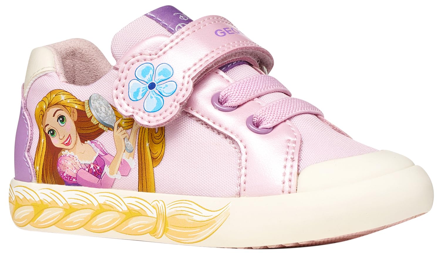 Geox Boys Girls B GISLI Girl A Trainers, Pink/DK Lilac, 26 EU