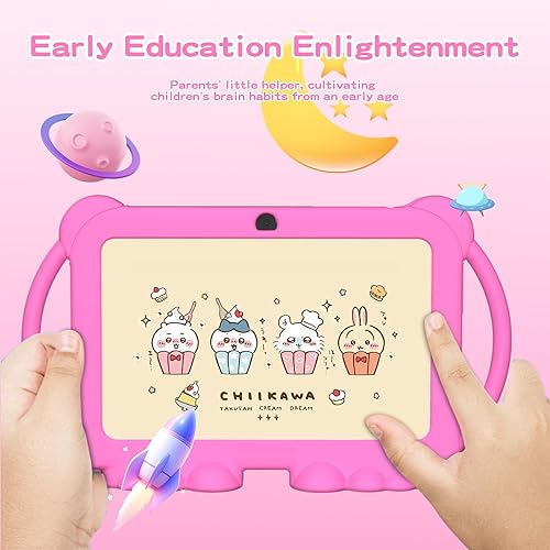 Miniatura 6 de Tablet para niños, tablet de 7 pulgadas para niños 4GB+32GB admite expansión de 1TB, control parental preinstalado, tablet Android para niños,