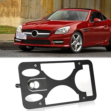 Front Bumper License Plate Mount Fits Mercedes-Benz SLK/SLC 2011-2020