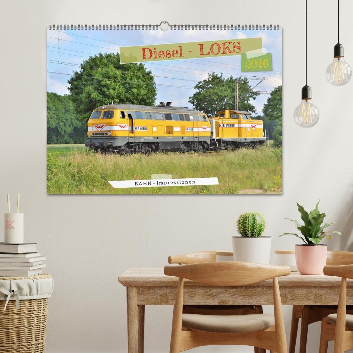 Diesel-Loks (Wandkalender 2026 DIN A2 quer), CALVENDO Monatskalender: Die pure Eisenbahnnostalgie! (CALVENDO Mobilitaet)