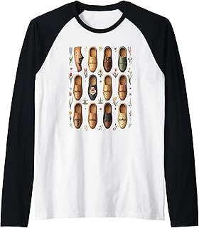 Dutch Clogs Pattern Holland Heritage Design Wooden Shoes Art Raglan Baseball Tee