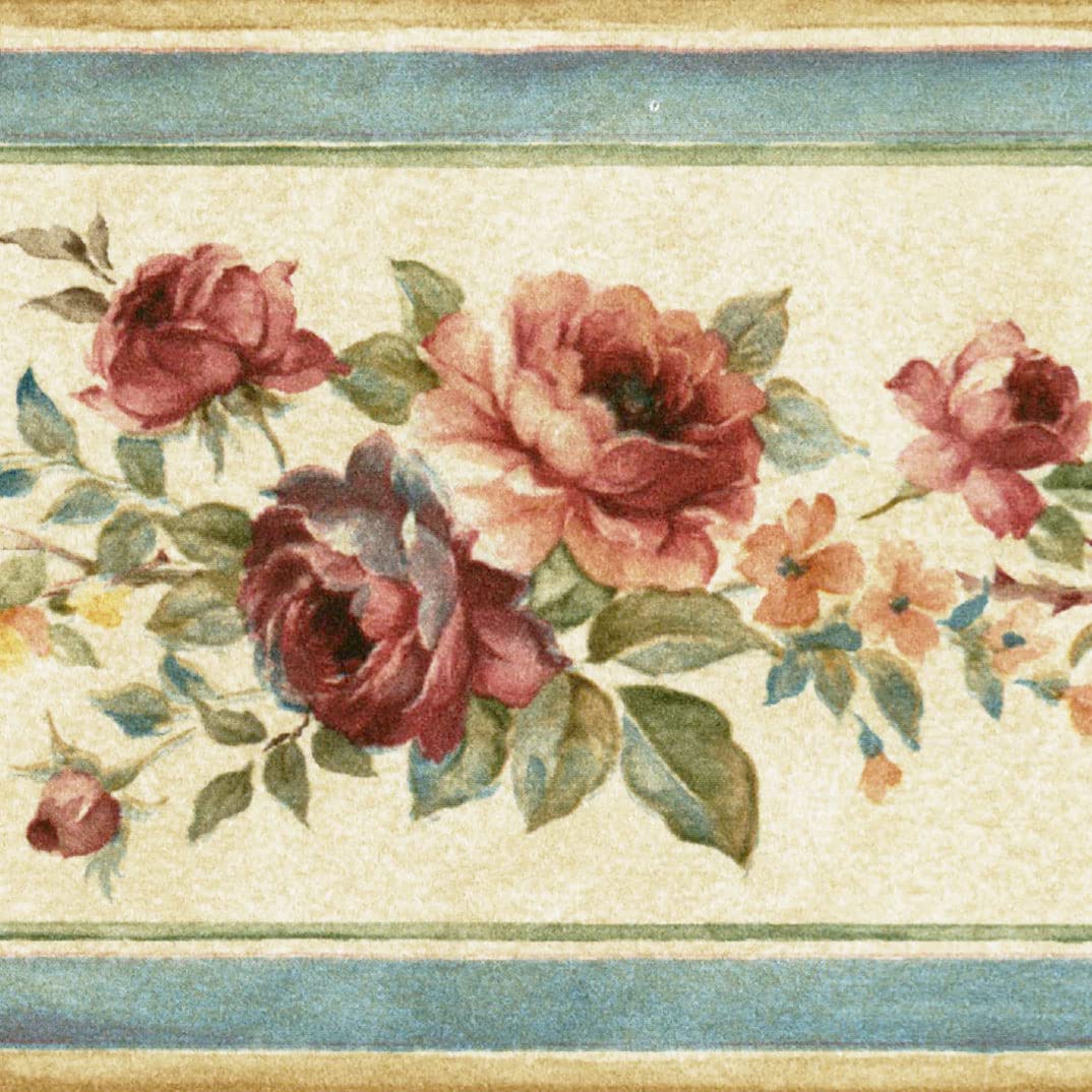 Papier peint à motifs roses Concord pour rénover la salle de bain