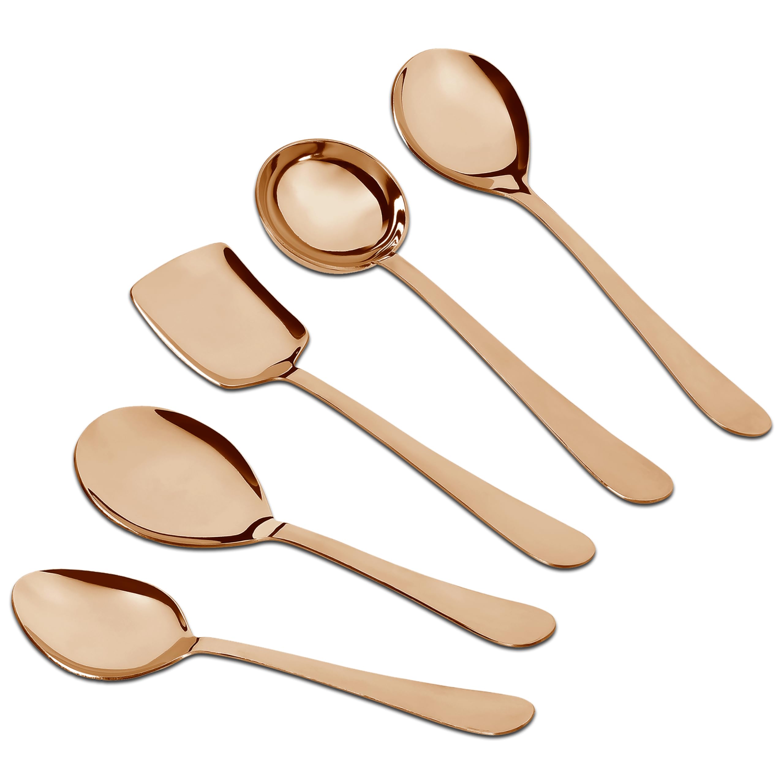 Parage Stainless Steel Serving Spoons - 5 Piece Set -10