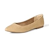 womens Comfortable Square-Toe Slip On Ballet Flat