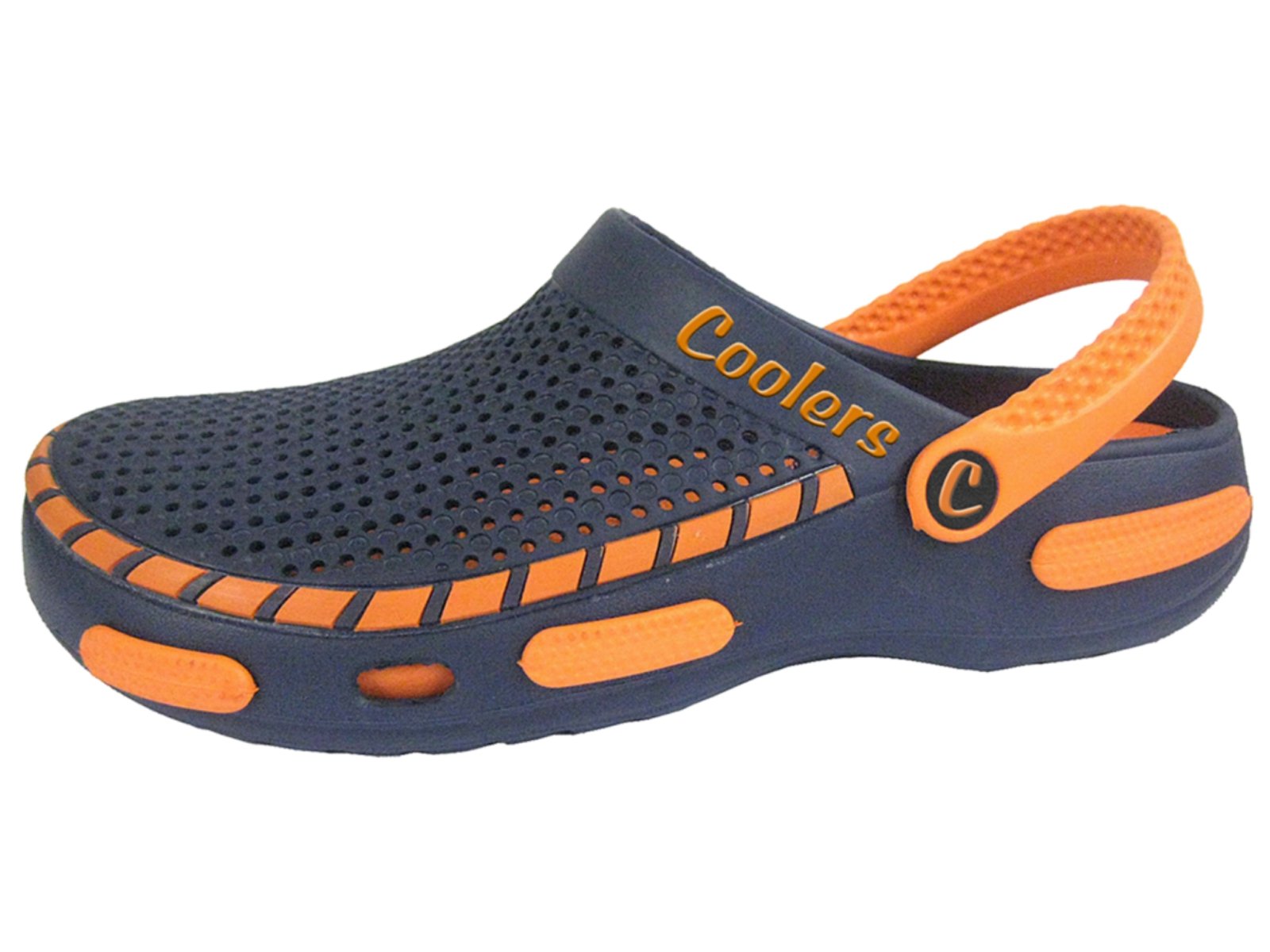 Coolers Mens Orange Beach Sandals Clogs UK 10