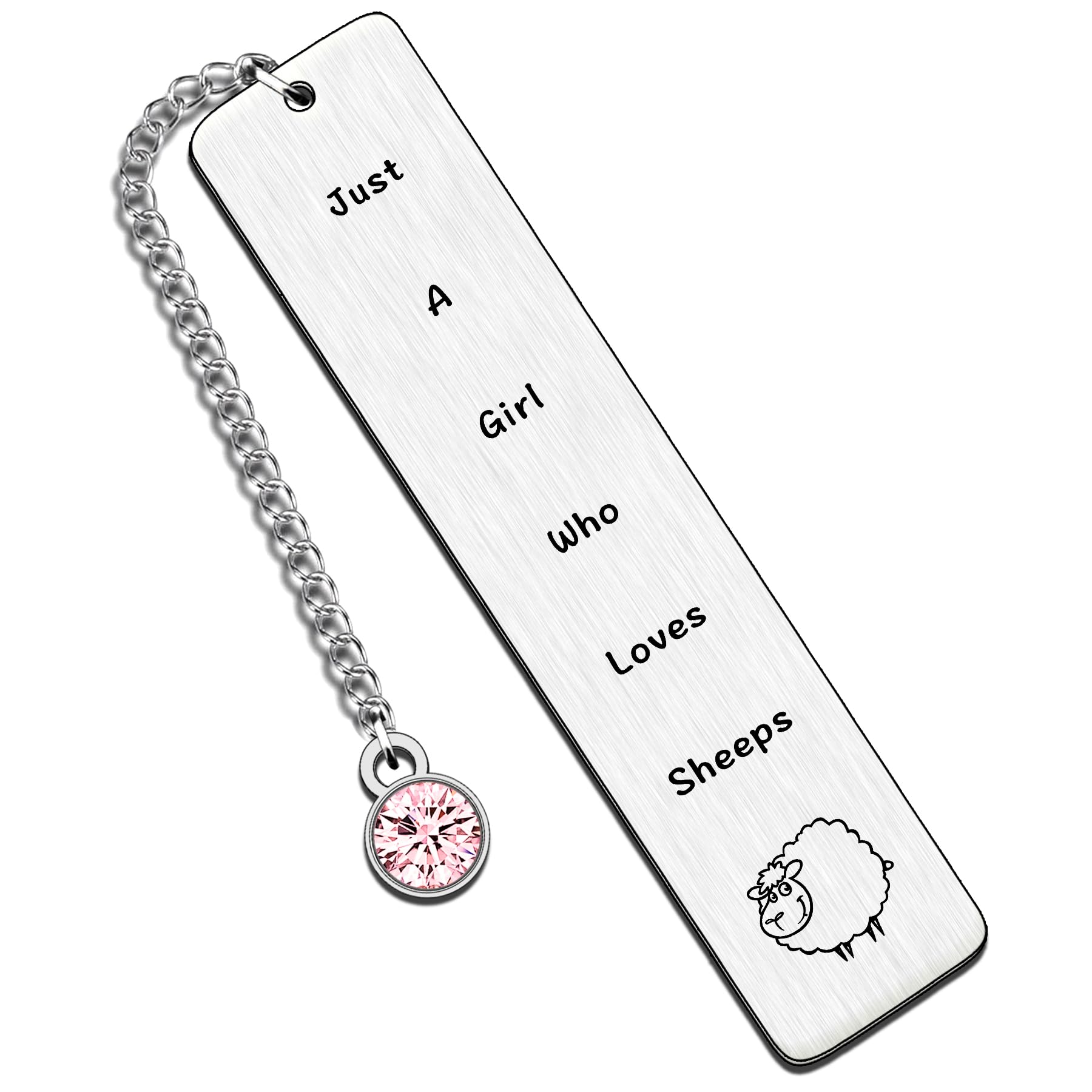 QMVMV Funny Sheep Gifts Animal Lover Gift Just A Girl Who Loves Sheeps Sheep Lover Bookmark Gift for Women Girls Who Loves Sheeps Bookmark
