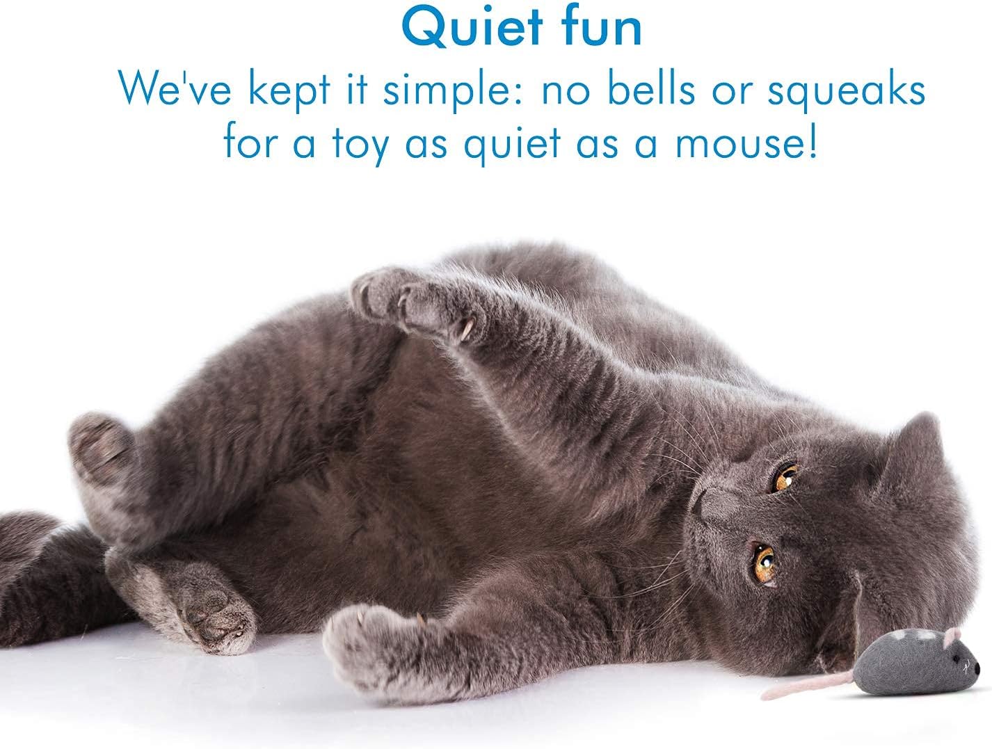 Feltcave Cat Mouse Toy – 4 Handmade Wool Cat Mouse, Realistic Chase Felt Cat Toys, Mice Without Catnip for Indoor Cats and Kittens : Pet Supplies