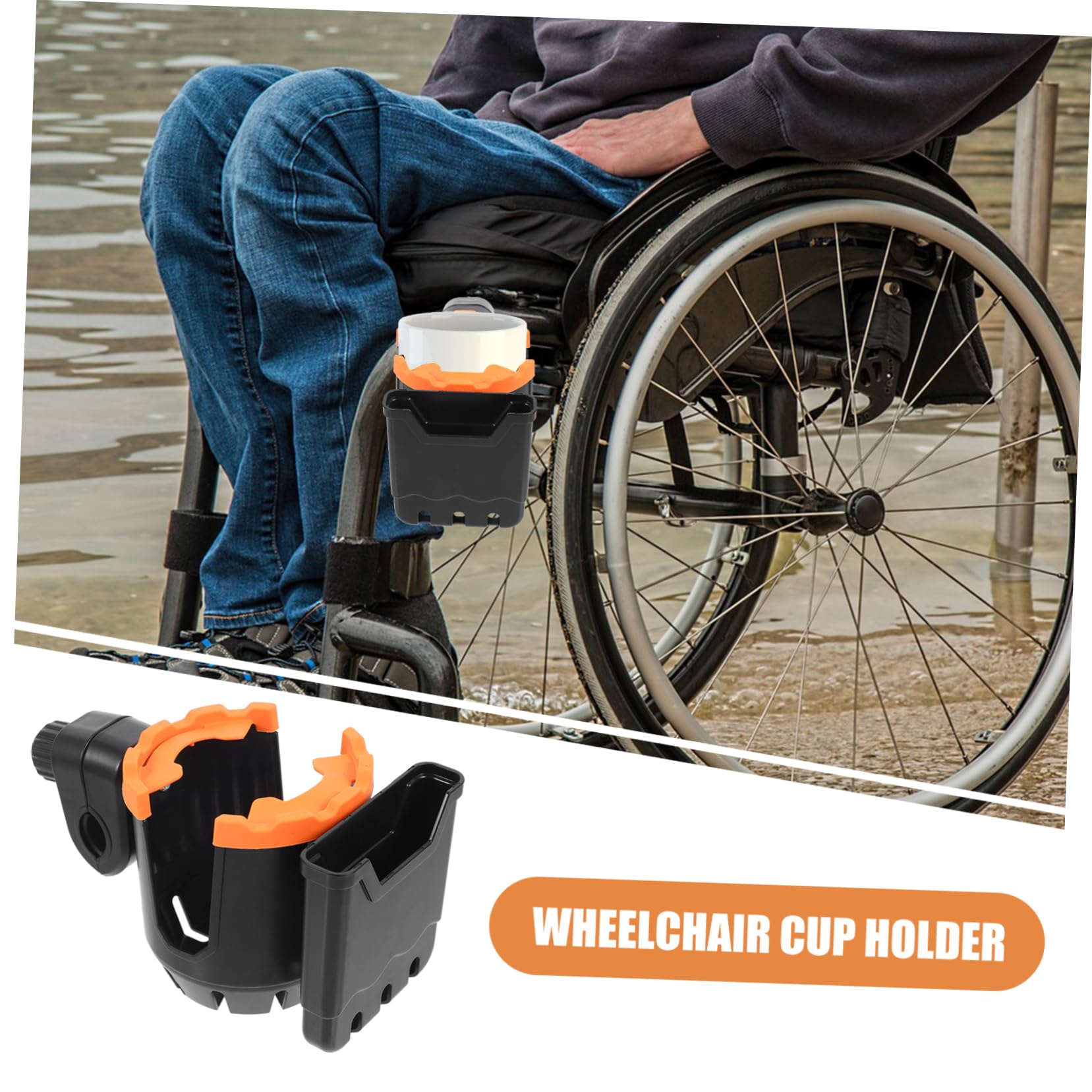 VALICLUD 5 Pièces Porte-Tasse en Marcheur Porte-gobelet déambulateur Titulaire Accessoires de déambulateur Porte-gobelet Porte-Bouteille déambulateur Abdos