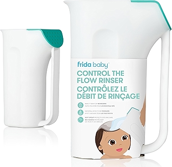 Frida Baby 控制流浴洗杯 润眼洗发洗澡神器带易握柄和可拆卸雨淋式喷头