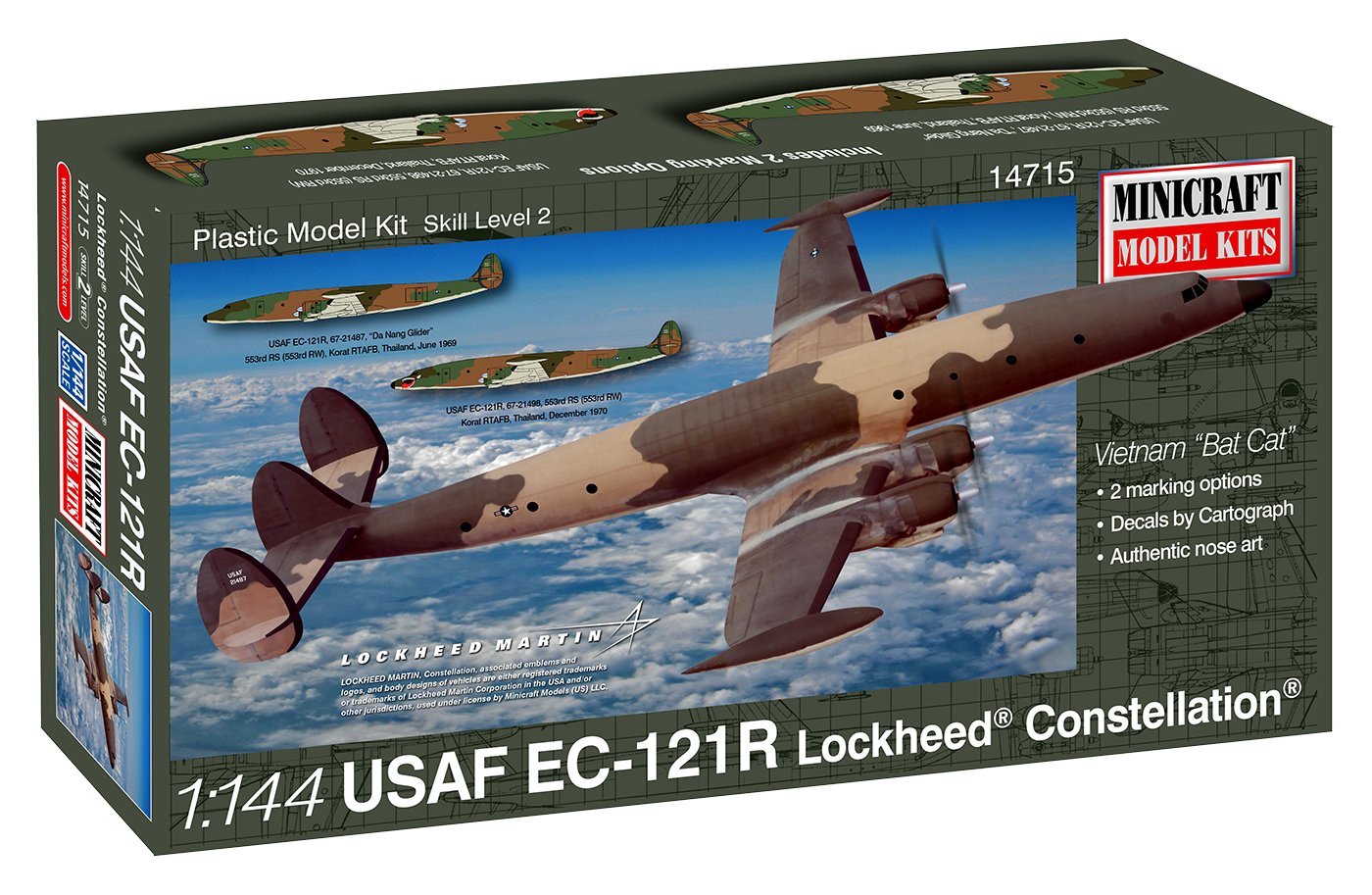 Amazon | プラッツ 1/144 アメリカ空軍EC-121R ロッキード・コンステ