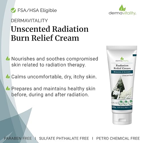 Miniatura 4 de Crema de alivio de quemaduras de radiación, 6 onzas, crema sin perfume para pacientes con radiación, natural, orgánica, sin parabenos, sin ftalatos,