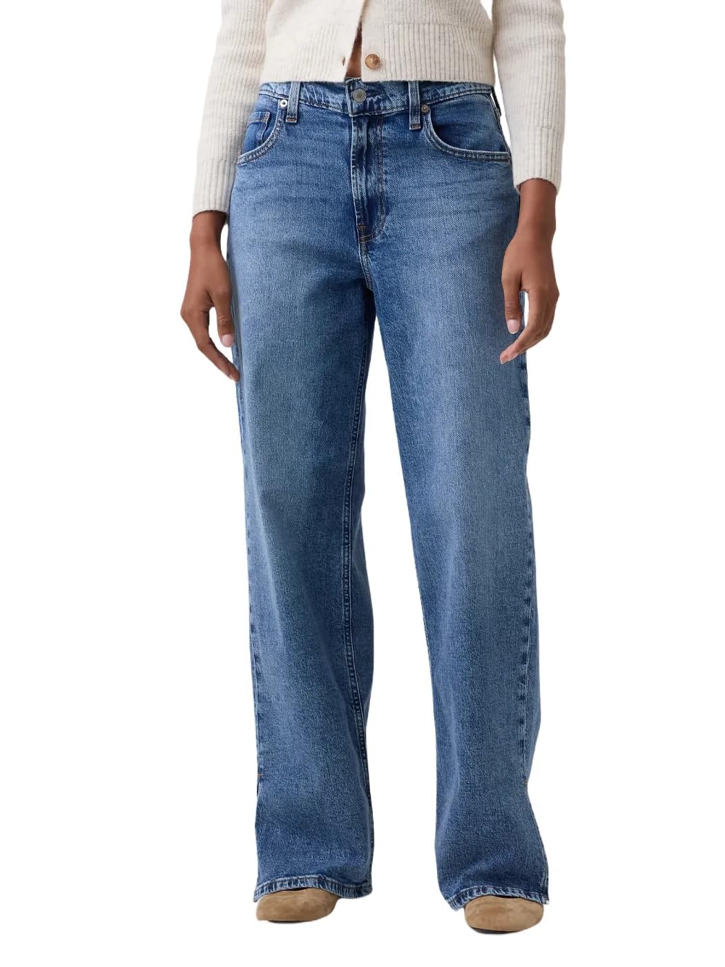 Women's Mid Rise 90s Loose Denim Jean