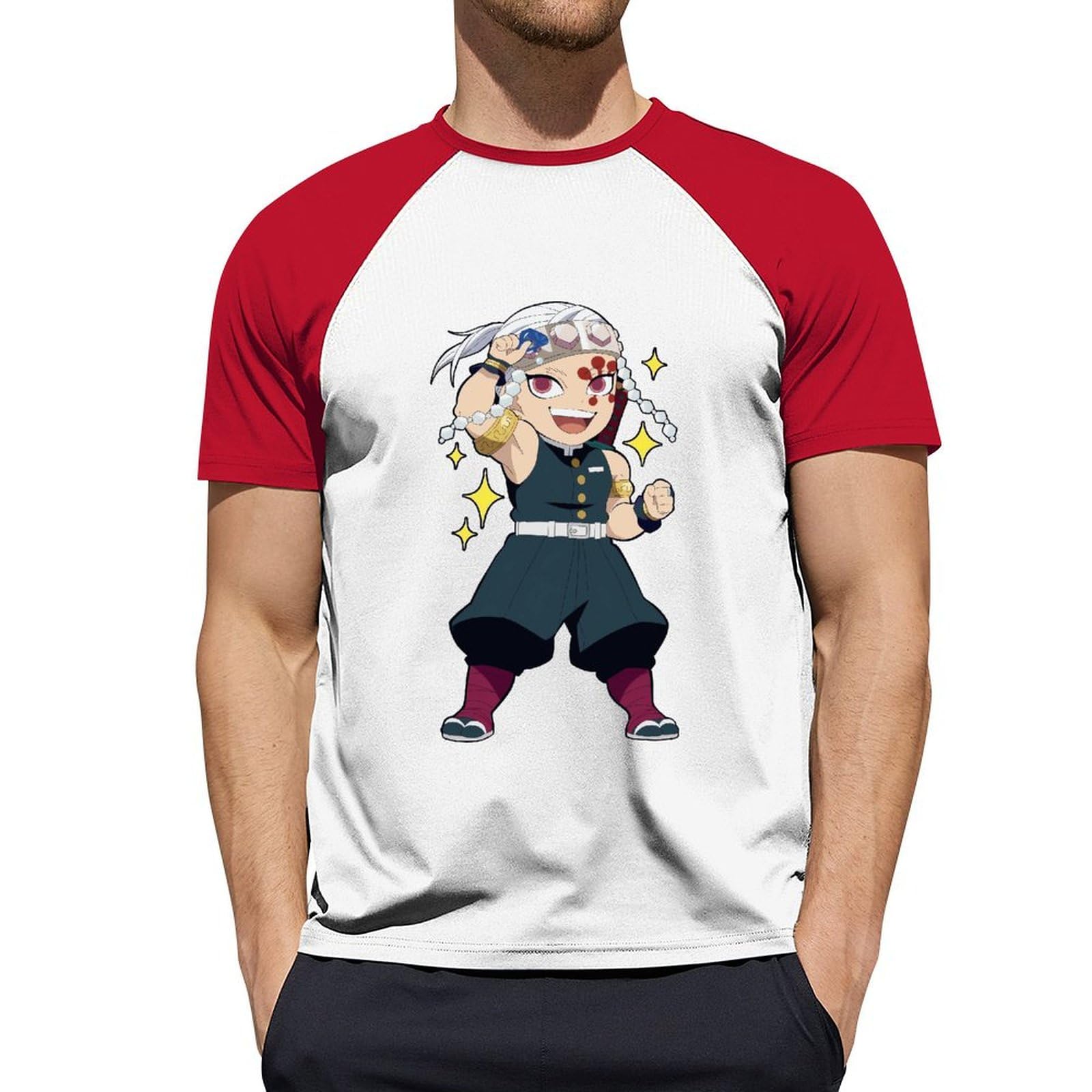 ①新品　鬼滅の刃　宇髄天元　バースデーTシャツ フリーサイズ 鬼滅の刃」 音柱 ♧ 宇髄天元 Tシャツ ブラック Mサイズ 新品
