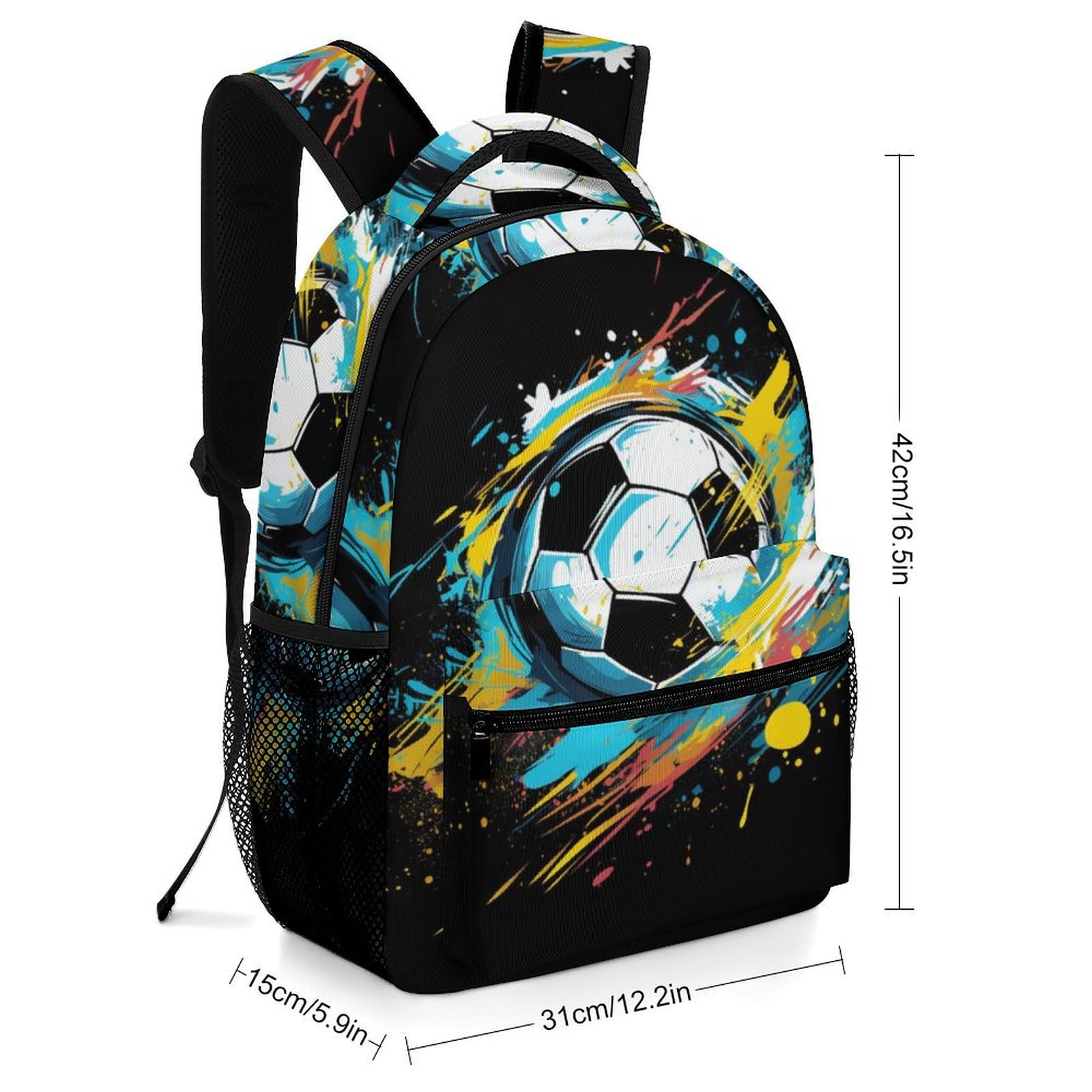 Sac A Dos Football Cartables Enfants Sportif Sac D'éCole Sac Ecole Sac Scolaire Pour Garcon Filles One Size