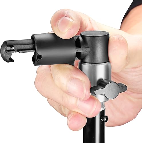 Miniatura 5 de NEEWER Paquete de 3 soportes reflectores para telón de fondo, aleación de aluminio resistente, soporte de disco reflector de fotografía, adaptador